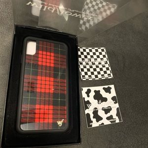 Red Plaid IPhone XS Max wildflower case